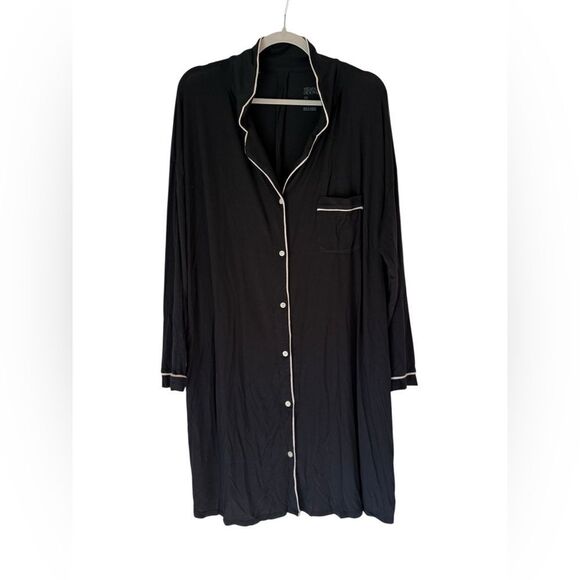 Stars Above Target Navy Button-Down Nightgown Size 2X Long Sleeve Womens Plus - Picture 1 of 10